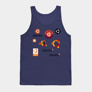 ubuntu sticker set Tank Top